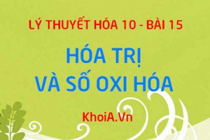 Quy tắc tính số oxi hóa, hóa trị của một nguyên tố trong hợp chất ion và hợp chất cộng hóa trị - Hóa 10 bài 15